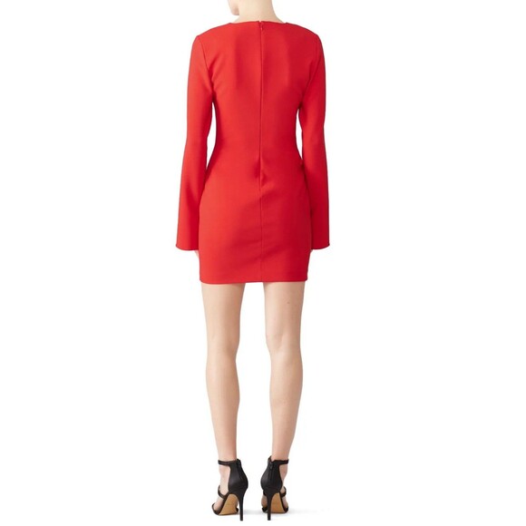 Likely Long Sleeve “Manhattan” Dress Size 4 Red - Picture 2 of 10